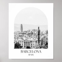 Barcelona Spanien Foto Print