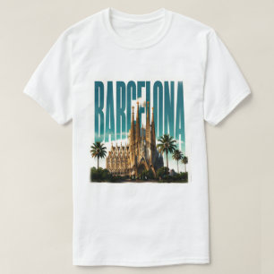 Barcelona Spanien Gaudí Mittelmeerküste 🗺️ T-Shirt