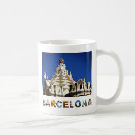 Barcelona Spanien Gaudi Park Guell Foto Kaffeetasse