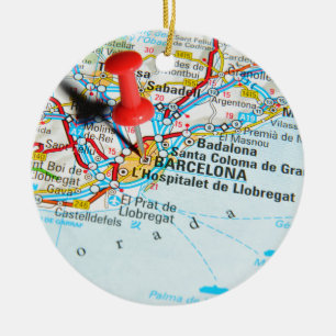 Barcelona, Spanien Keramikornament