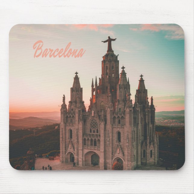 Barcelona Spanien Kirche Mousepad (Vorne)