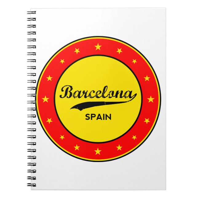 Barcelona, Spanien, Kreis Notizblock (Vorderseite)