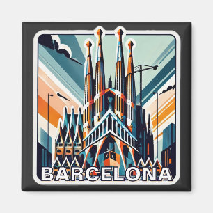 Barcelona Spanien La Sagrada Familia Magnet