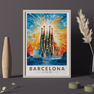 Barcelona Spanien La Sagrada Familia Poster
