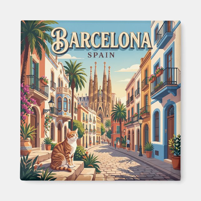 Barcelona, Spanien Magnet (Vorne)
