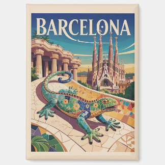 Barcelona Spanien Magnet