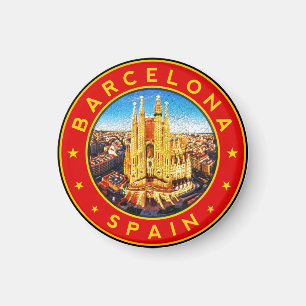 Barcelona Spanien Magnet