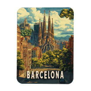 Barcelona, Spanien Magnet