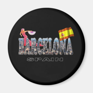 Barcelona Spanien Magnet