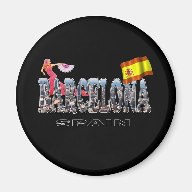 Barcelona Spanien Magnet (Vorne)