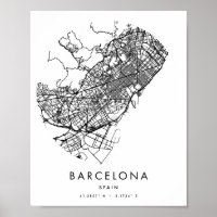 Barcelona Spanien Minimal Modern Circle Street Kar