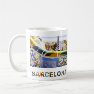 Barcelona Spanien Parc Guell Travel Foto Kaffeetasse