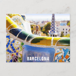 Barcelona Spanien Parc Guell Travel Foto Postkarte