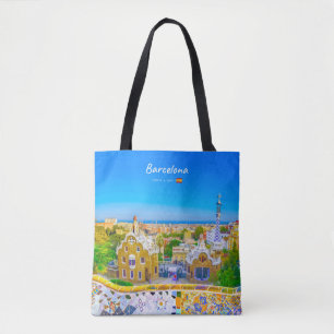 Barcelona, Spanien - Park Guell Gaudi Mosaik