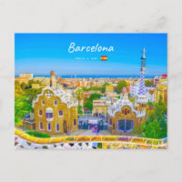 Barcelona, Spanien - Park Guell Gaudi Mosaik