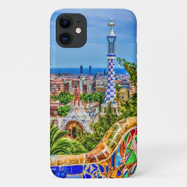 Barcelona Spanien Park Guell Mosaik Case-Mate iPhone Hülle (Rückseite)