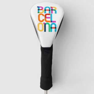 Barcelona Spanien Pop-Art-Buchstaben Golf Headcover