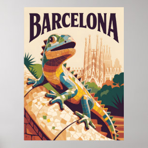 Barcelona Spanien Poster