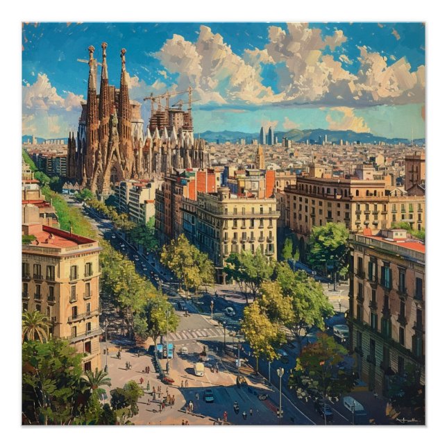 Barcelona, Spanien Poster (Vorderseite)