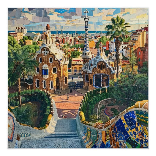 Barcelona, Spanien Poster (Vorderseite)