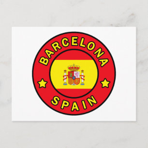 Barcelona Spanien Postkarte