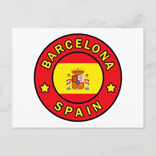 Barcelona Spanien Postkarte (Vorderseite)