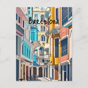 Barcelona Spanien Postkarte