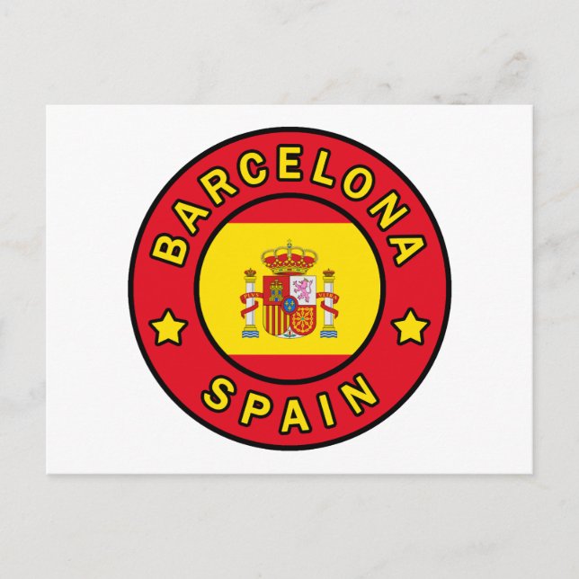 Barcelona Spanien Postkarte (Vorderseite)