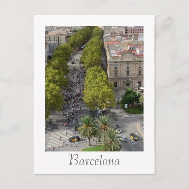 Barcelona Spanien Postkarte (Vorderseite)