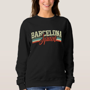 Barcelona Spanien Retro Sweatshirt