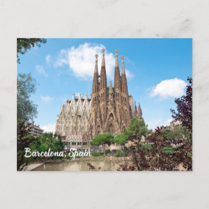 Barcelona, Spanien Sagrada Familia Temple Postkarte