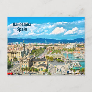 Barcelona, Spanien Schöne Aussicht Postkarte