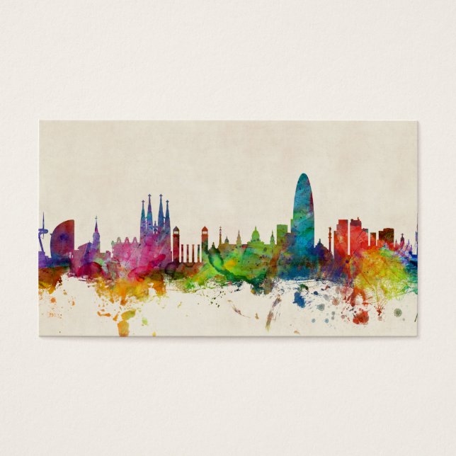 Barcelona Spanien Skyline (Vorderseite)