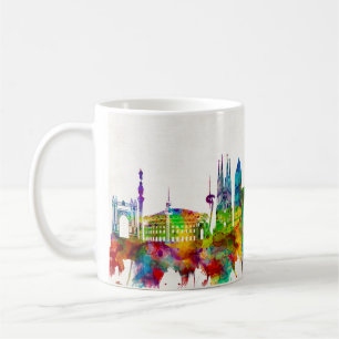 Barcelona Spanien Skyline Kaffeetasse