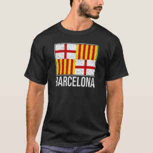 BARCELONA SPANIEN STADT FLAG CATALONIA 1 T-Shirt