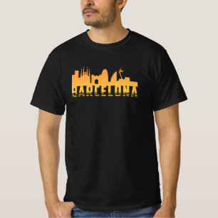 Barcelona Spanien Stadt Skyline Stadtscape Funny G T-Shirt