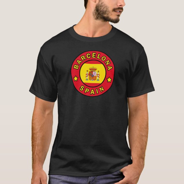 Barcelona Spanien T-Shirt (Vorderseite)