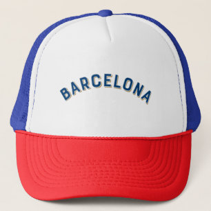 Barcelona, Spanien Vintag Arch Truckerkappe