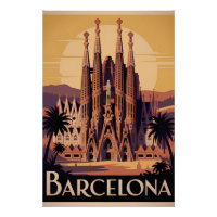 Barcelona Spanien vintage