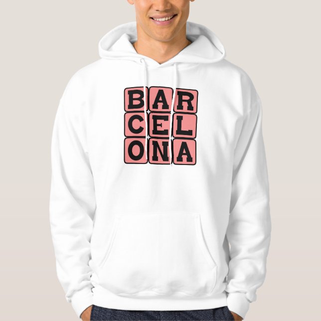 Barcelona, Stadt Spanien Hoodie (Vorderseite)