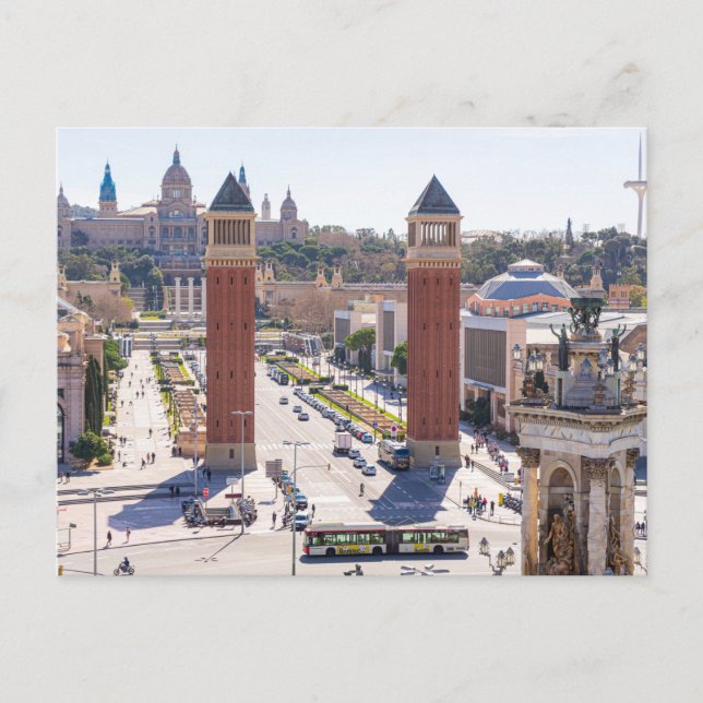 Barcelona Stadt Spanien Postkarte (Vorderseite)
