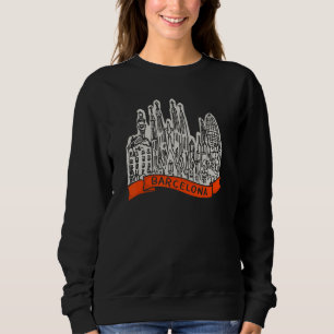 Barcelona Stadt Spanien Souvenir für Männer Frauen Sweatshirt