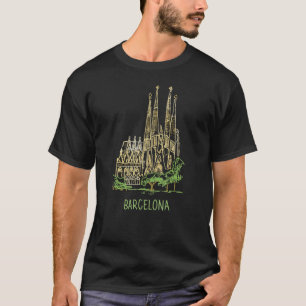 Barcelona Stadt Spanien Souvenirs für Frauen 6 T-Shirt