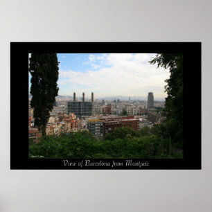 Barcelona Stadtbesichtigung Poster