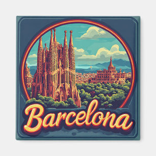 🧲 Barcelona-Städtereise-Erinnerung Spanien 🌴 Magnet