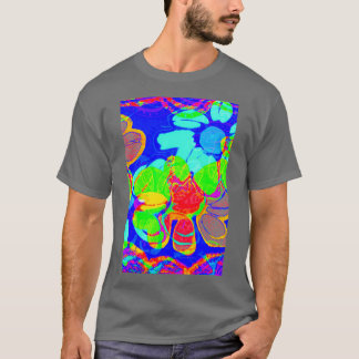 Barcelona Strand und Surfstil farbenfroh trippy T-Shirt