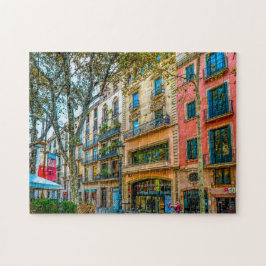 Barcelona Street Scene. Puzzle
