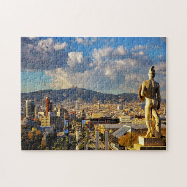 Barcelona Street Scene. Puzzle (Horizontal)