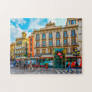 Barcelona Street Scene. Puzzle