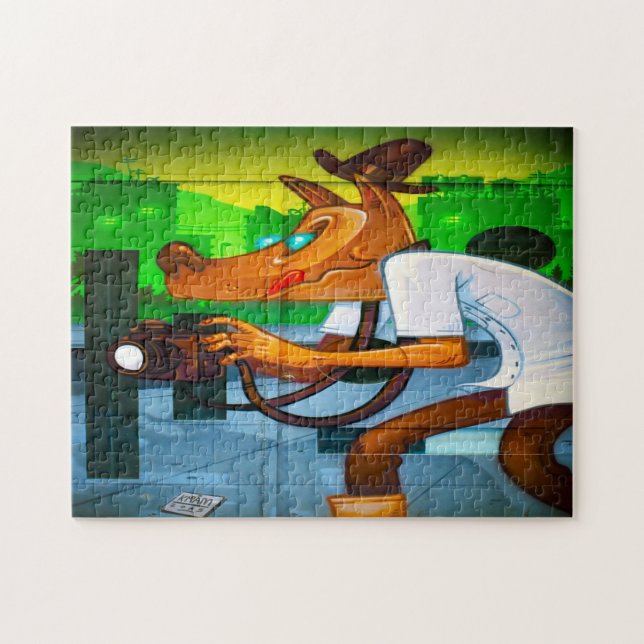 Barcelona Street Scene. Puzzle (Horizontal)